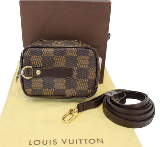 Louis Vuitton Crossbody Rift Damier Ebene Brown in Canvas with Gold-tone -  TW