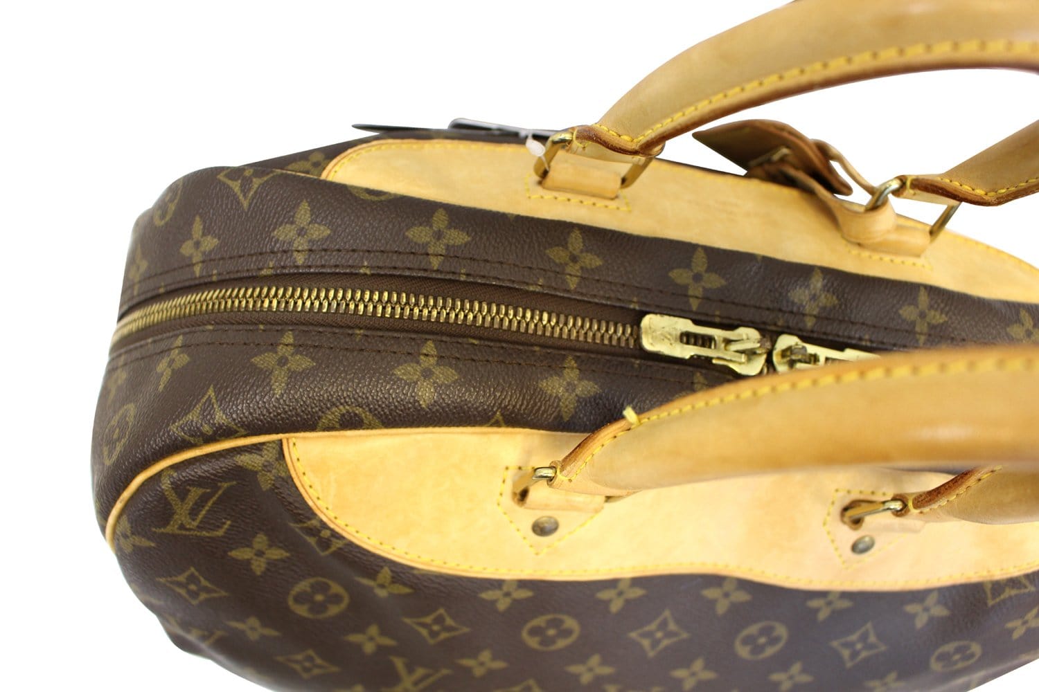 LOUIS VUITTON Monogram Evasion Brown Boston Travel Bag - 30% Off