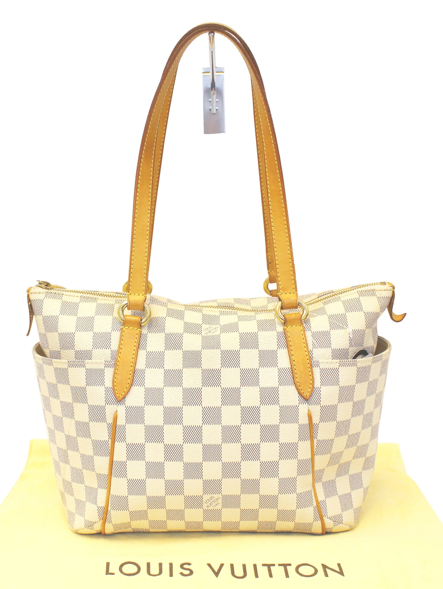 Louis Vuitton Damier Azur Totally PM Brown Shoulder Handbag