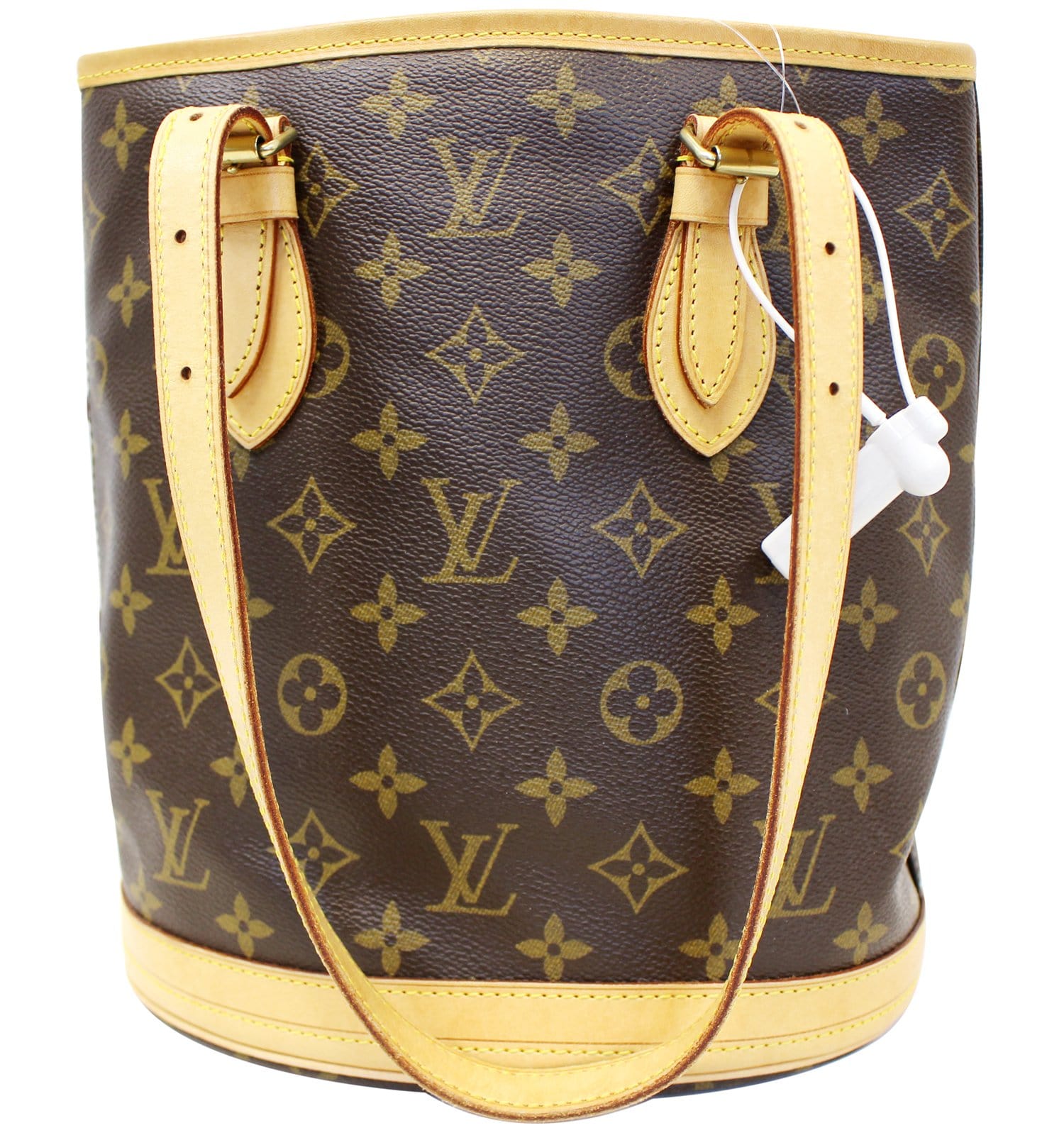 LOUIS VUITTON Monogram Canvas Petit Bucket Shoulder Bag E4118