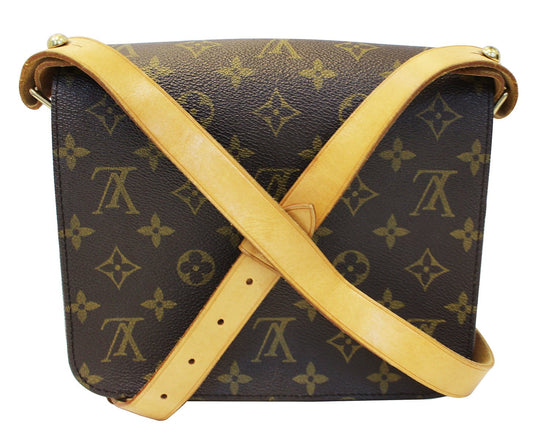 Cartouchière leather crossbody bag Louis Vuitton Brown in Leather - 32085532