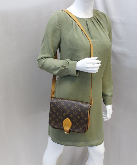 Brown Louis Vuitton Monogram Cartouchiere MM Crossbody Bag – Designer  Revival