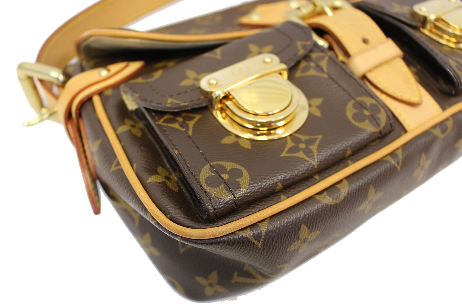 LOUIS VUITTON Monogram Canvas Hudson PM Shoulder Bag E4146