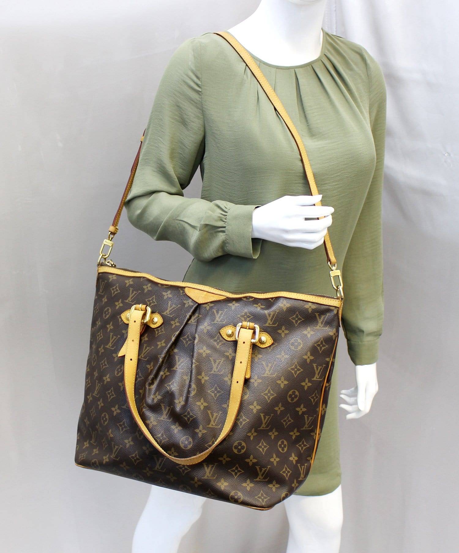 LOUIS VUITTON Monogram Palermo GM Tote Shoulder Bag - Final Call | Dallas Designer Handbags