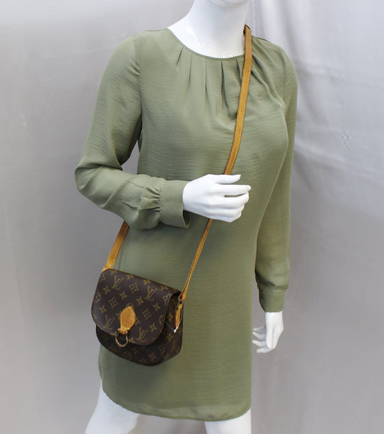 LOUIS VUITTON Monogram Canvas Brown Saint Cloud PM Shoulder Bag