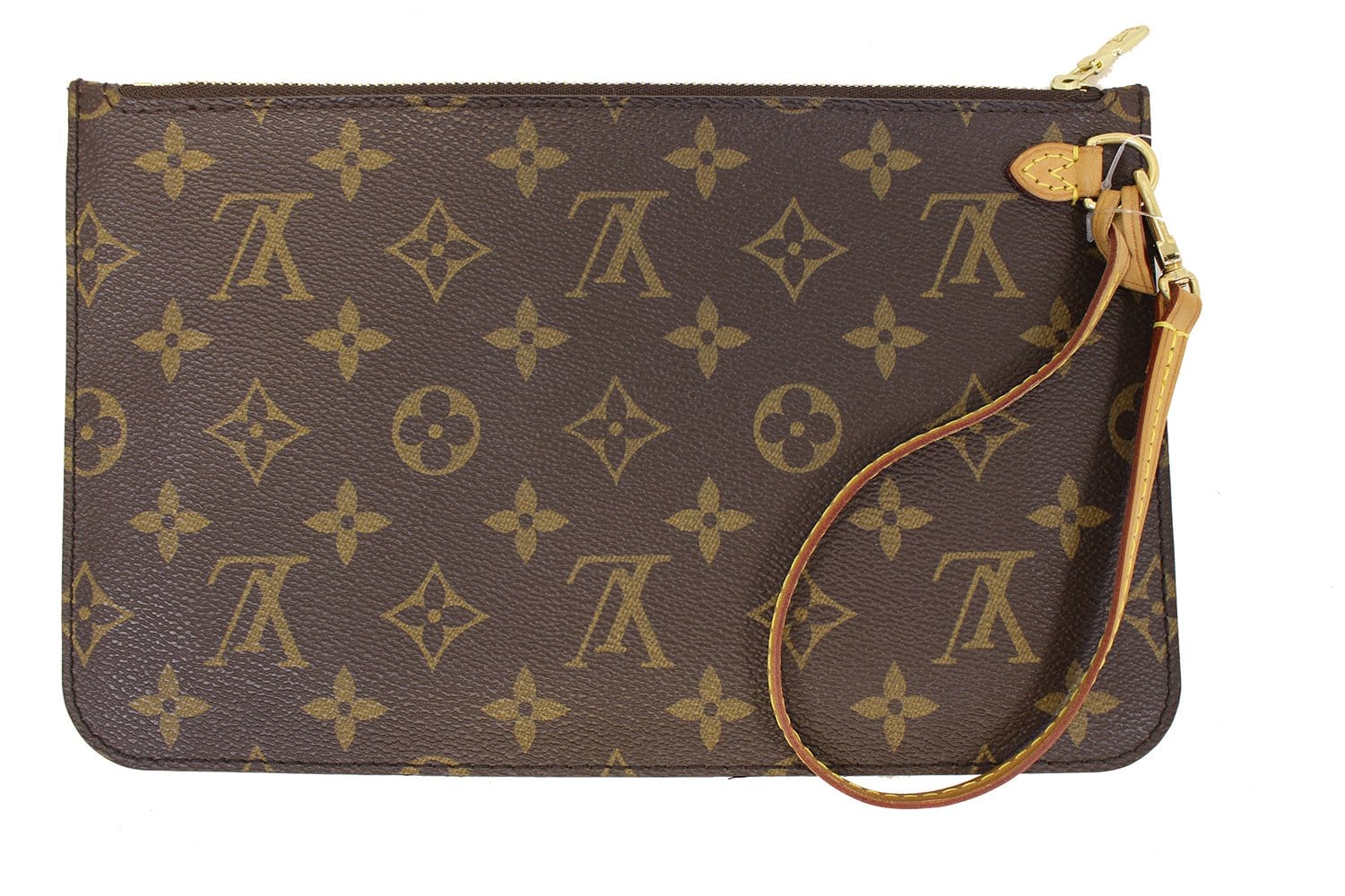 LOUIS VUITTON Monogram Canvas Pochette Wristlet Pouch Neverfull MM