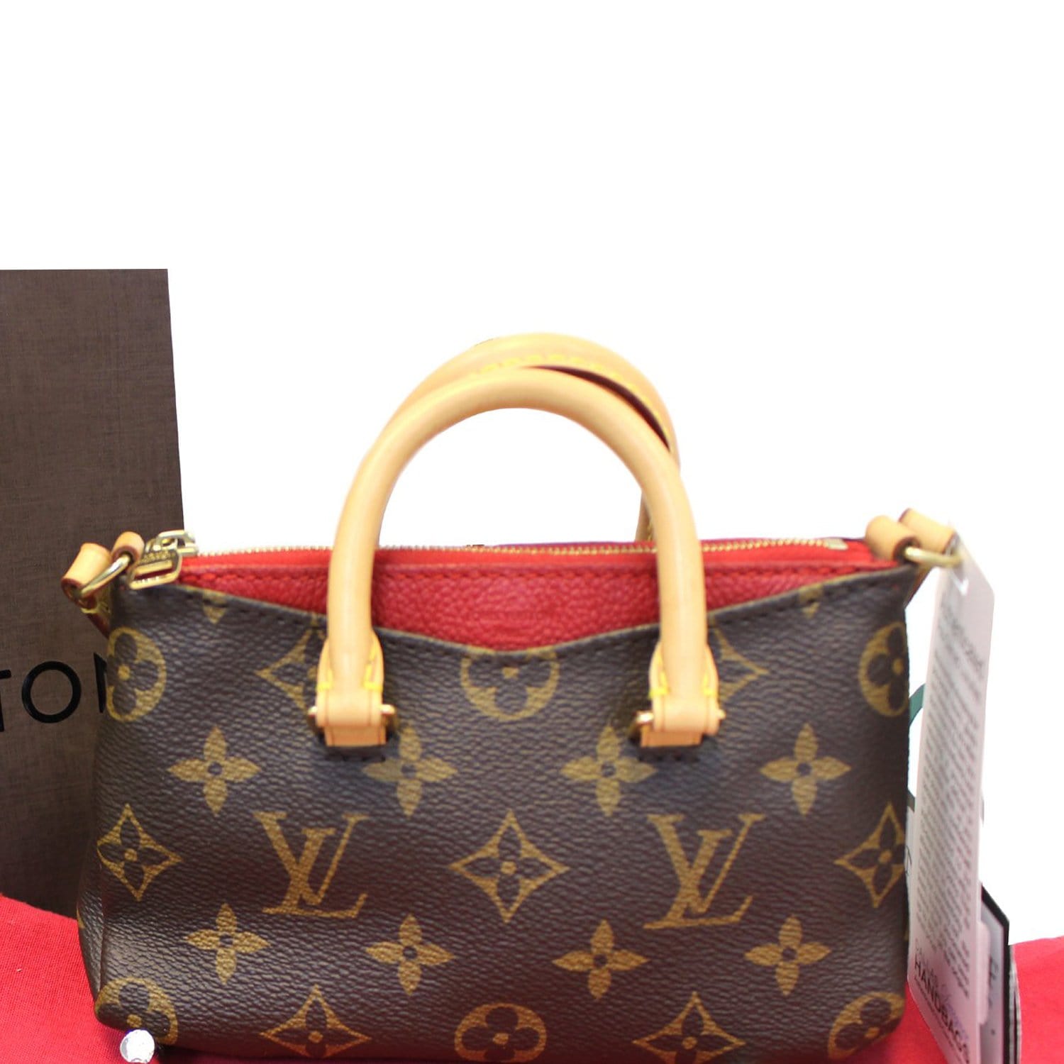 Louis Vuitton Nano Pallas Monogram Top Handle Bag on SALE