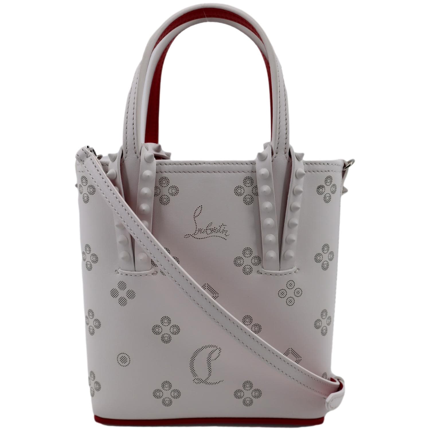 Christian Louboutin, Cabata-light-grey-tote-bag