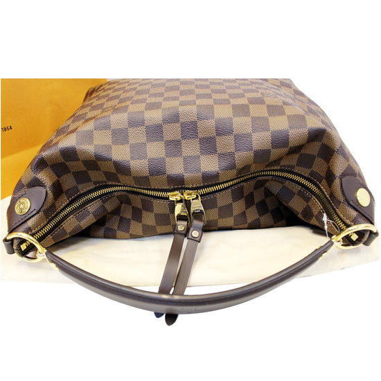 Louis vuitton duomo hobo womens shoulder bag n41861 damier ebene Cloth  ref.217013 - Joli Closet