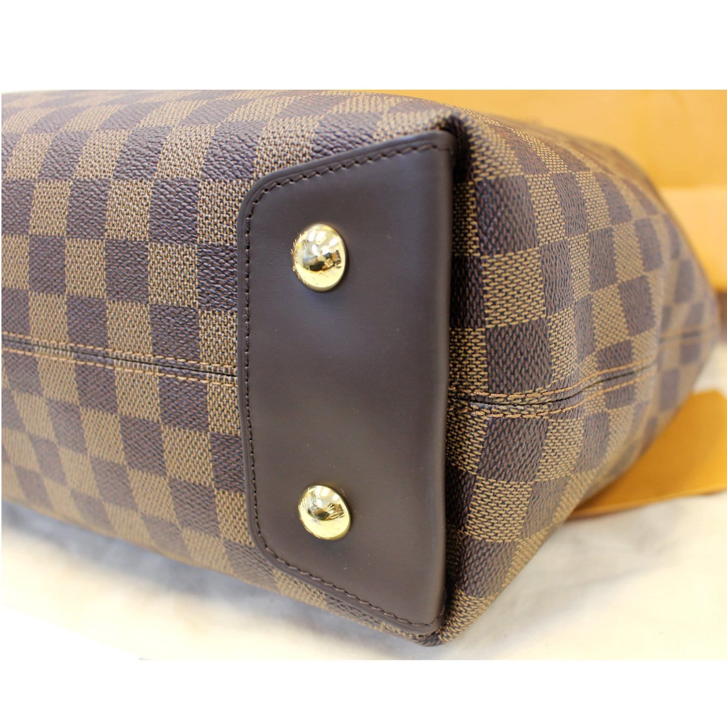 LOUIS VUITTON Duomo Hobo Damier Ebene Shoulder Bag