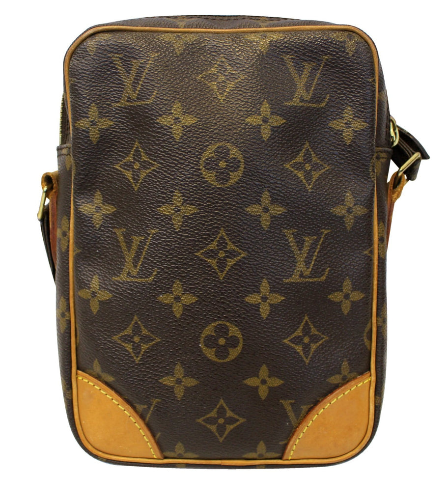 Louis Vuitton Danube Monogram Shadow PM Black in Coated Canvas with Brass -  US