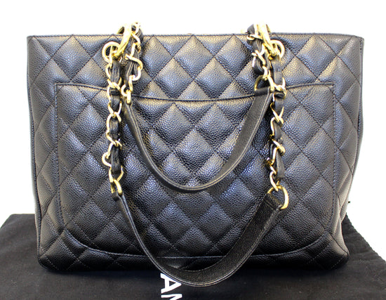 Grand shopping leather tote Chanel Black in Leather - 24622302