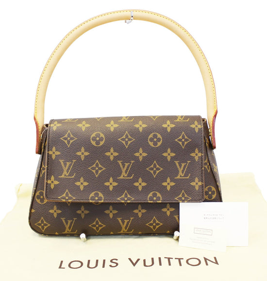 PRE-OWNED LOUIS VUITTON MONOGRAM CANVAS MINI LOOPING HAND/ SHOULDER BAG