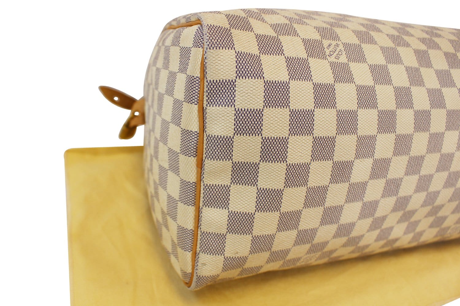 Authentic LOUIS VUITTON Speedy 35 Damier Azur Satchel Bag TT1603