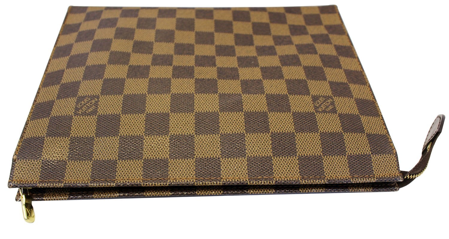 LOUIS VUITTON Damier Canvas Poche Toilette 26 Cosmetic Pouch TT2090