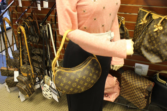 Louis Vuitton Vintage - Monogram Croissant MM Bag - Brown - Monogram Canvas  and Leather Handbag - Luxury High Quality - Avvenice