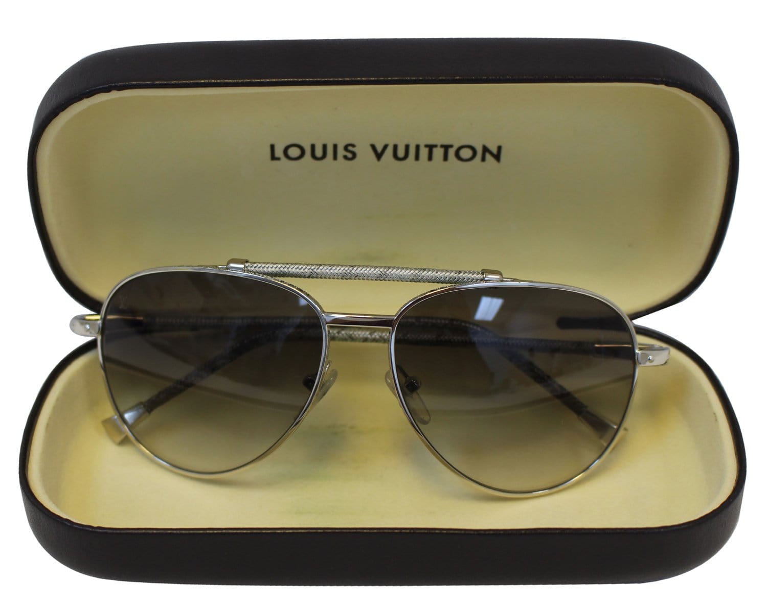 Sunglasses Louis Vuitton Silver in Metal - 25432651
