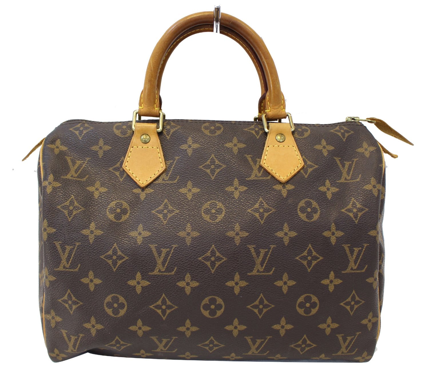 LOUIS VUITTON 13" Auth Monogram Red Brown Retiro Speedy