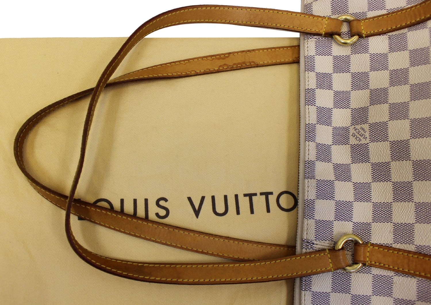 Louis Vuitton Totally GM Damier Azur Tote Shoulder Bag