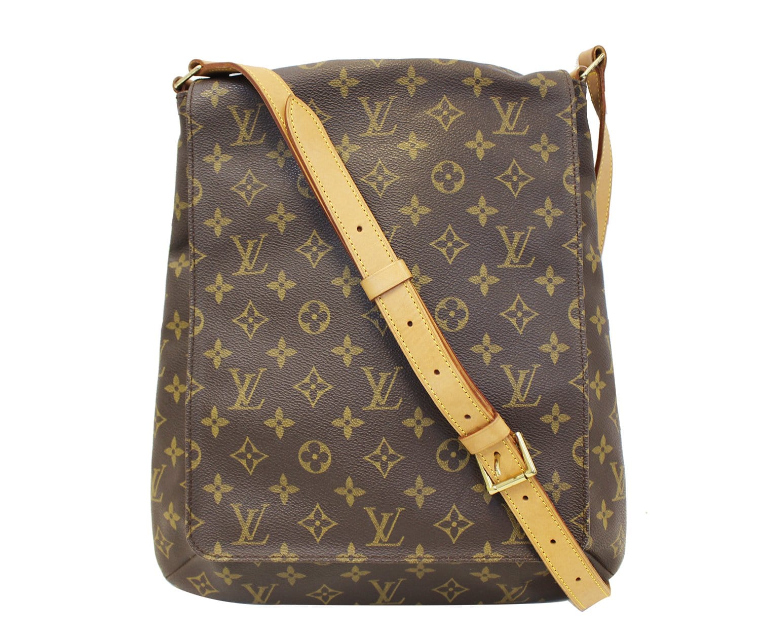 LOUIS VUITTON Musette Salsa GM Monogram Crossbody Shoulder Bag E4113