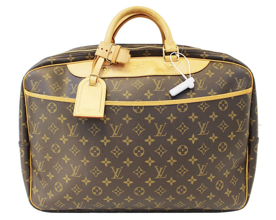 Authentic LOUIS VUITTON Monogram Alize 11 24 Heure 55cm Soft 