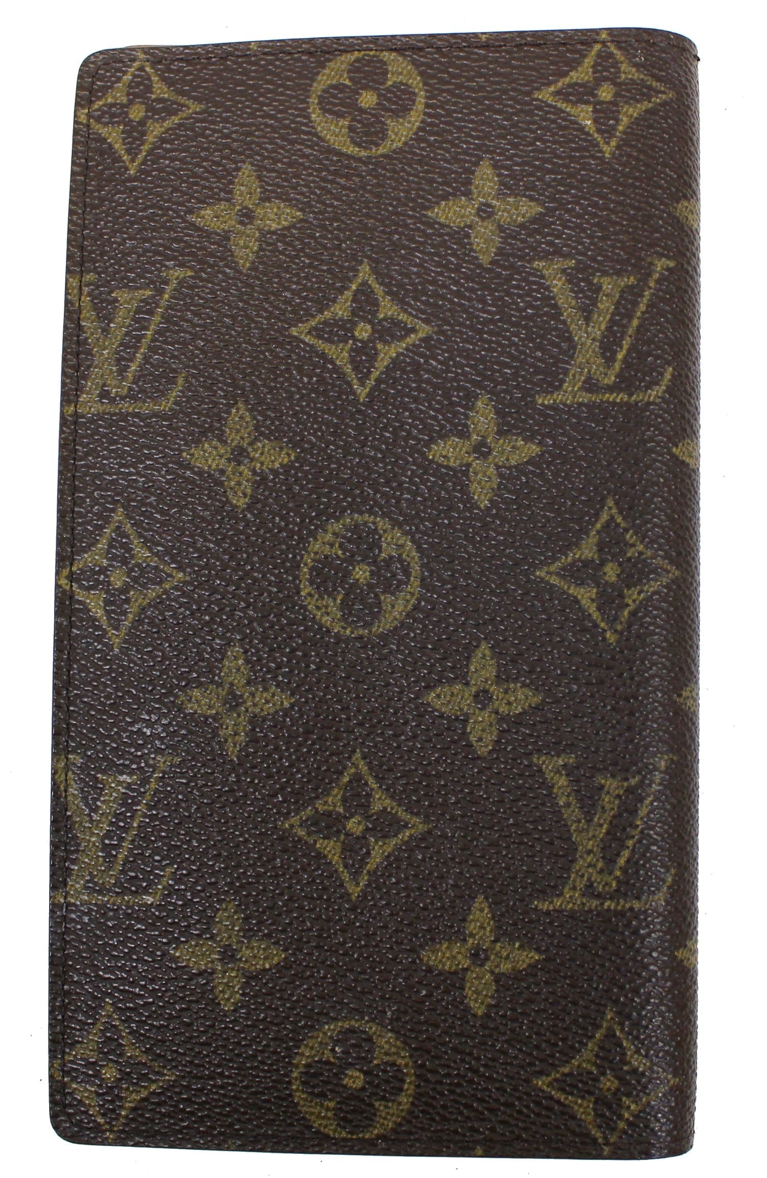 LOUIS VUITTON Monogram Canvas Brazza Brown Wallet E4150