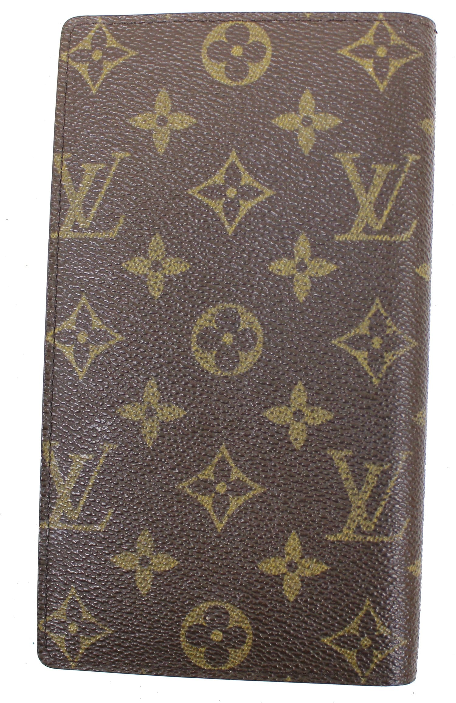 LOUIS VUITTON Monogram Canvas Brazza Brown Wallet E4150