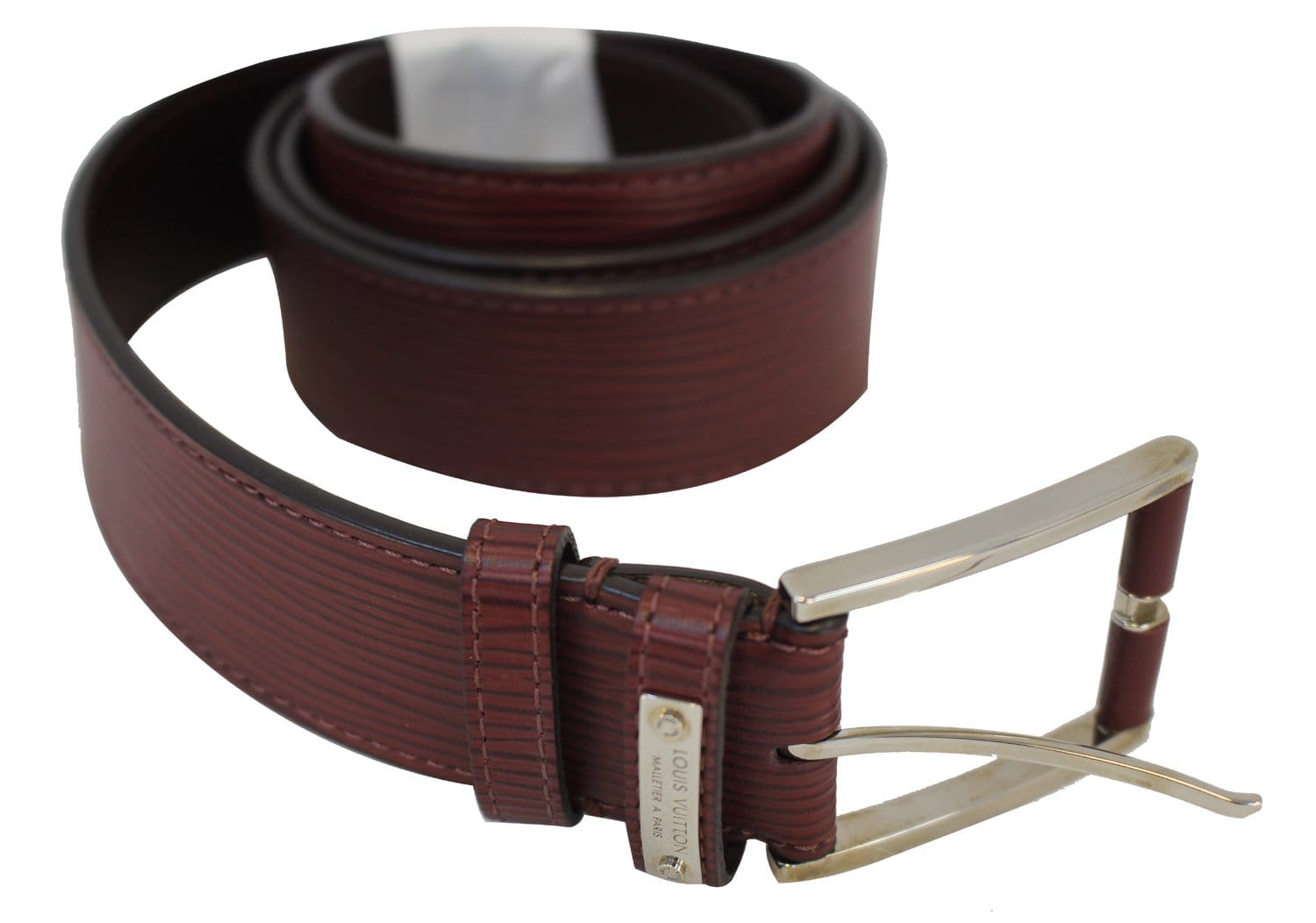 epi leather belt brown