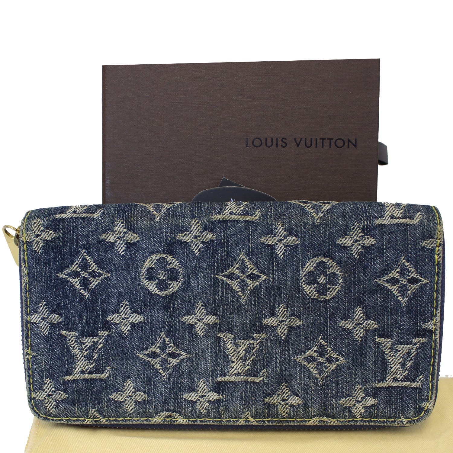 LOUIS VUITTON Blue Denim Monogram Zippy Wallet-US