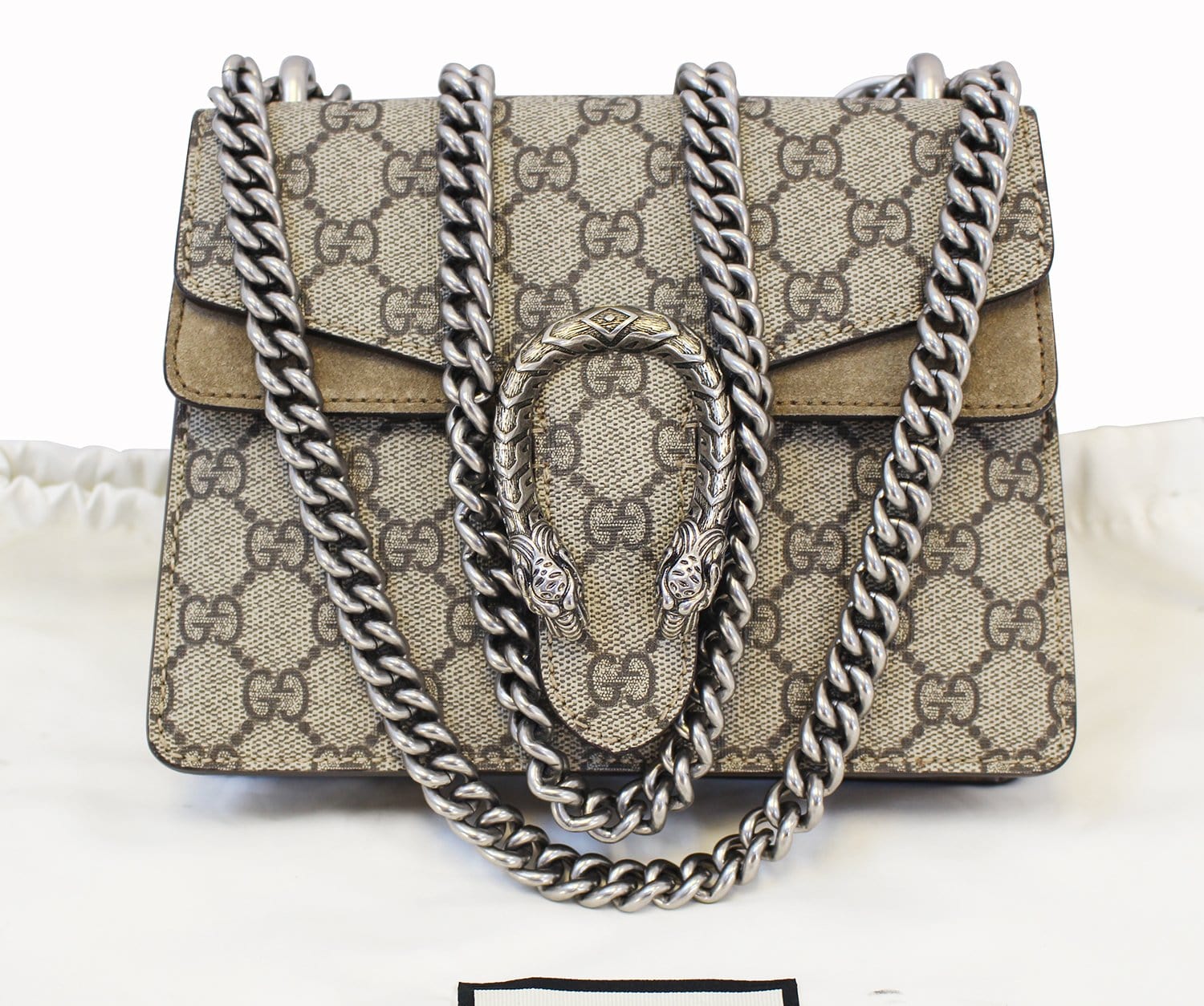 Gucci GG Supreme Coated Canvas and Leather Mini Dionysus Blooms Chain Bag —  Classics and Kellys