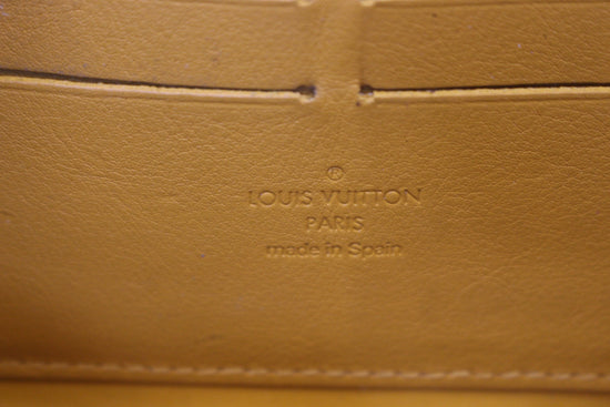 Louis Vuitton Monogram Denim Zippy Long Wallet Black Dark Blue × Gold  Hardware