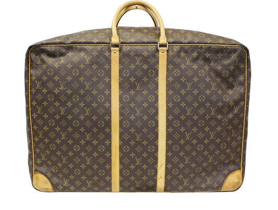 LOUIS VUITTON Sirius 70 brown LV monogram canvas large travel bag For Sale  at 1stDibs