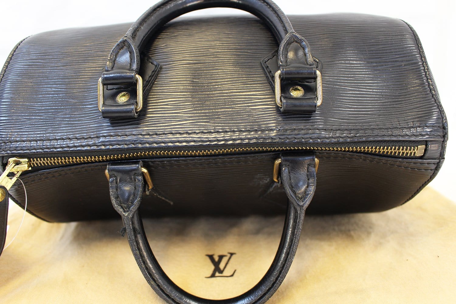 Louis Vuitton Speedy 30 Black Epi Handbag