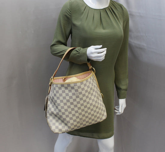 ❤️‍🩹SOLD❤️‍🩹 Louis Vuitton Delightful MM Damier Azur NM Hot Pink Tote  Shoulder Bag MI2135 - Reetzy