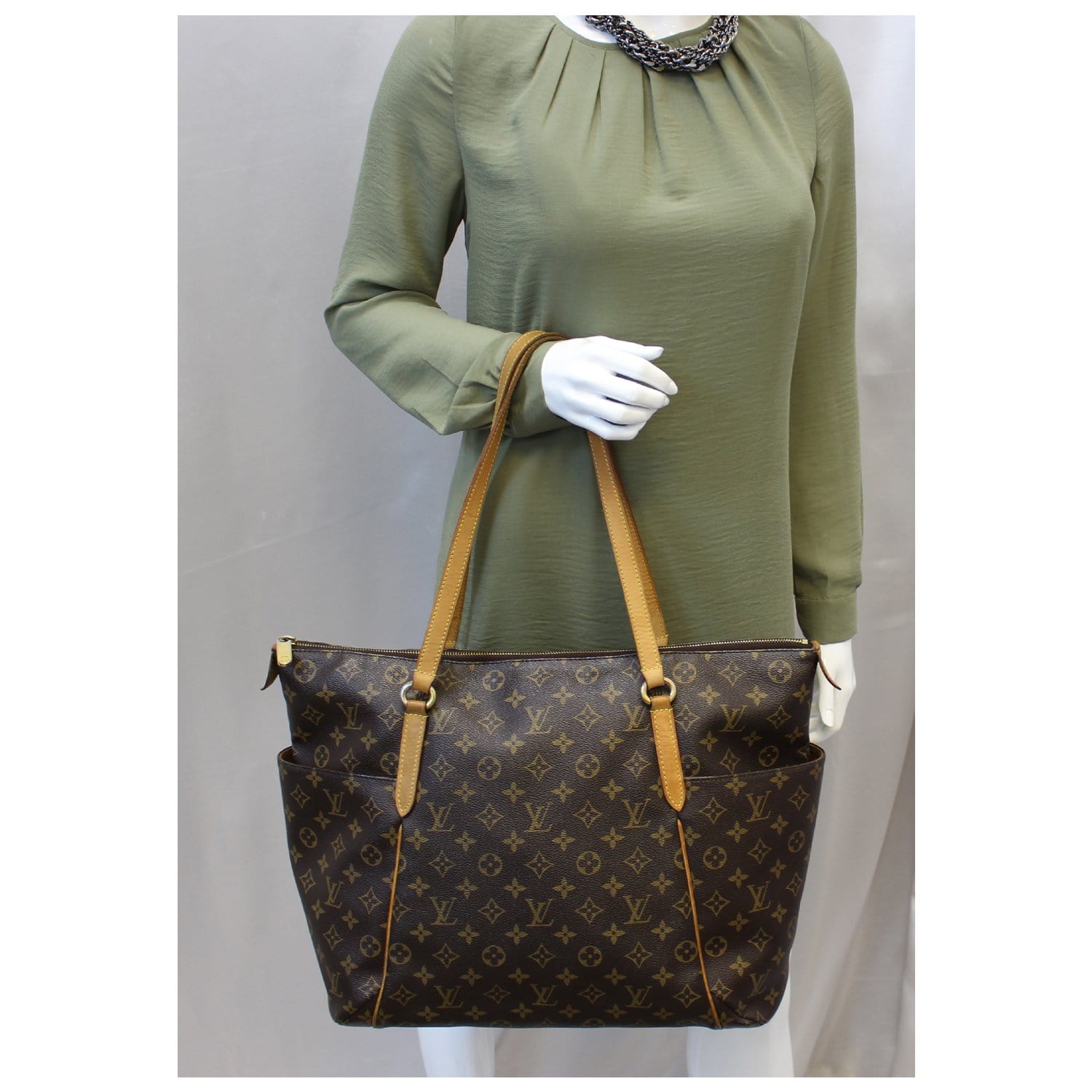 LOUIS VUITTON Monogram Canvas Totally GM Tote Shoulder Bag-US