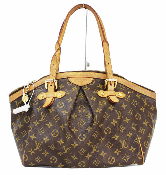 Authentic LOUIS VUITTON Monogram Tivoli GM Brown Tote Shoulder Bag E34