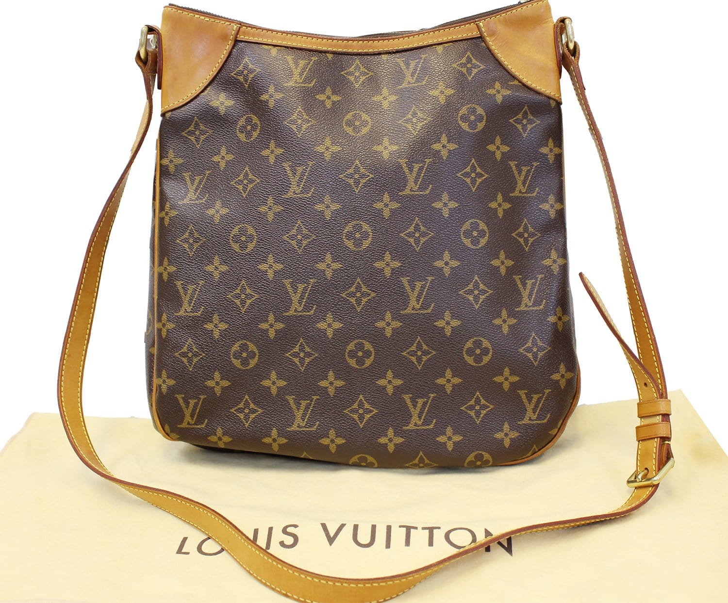 LOUIS VUITTON Monogram Canvas Odeon MM Crossbody Bag