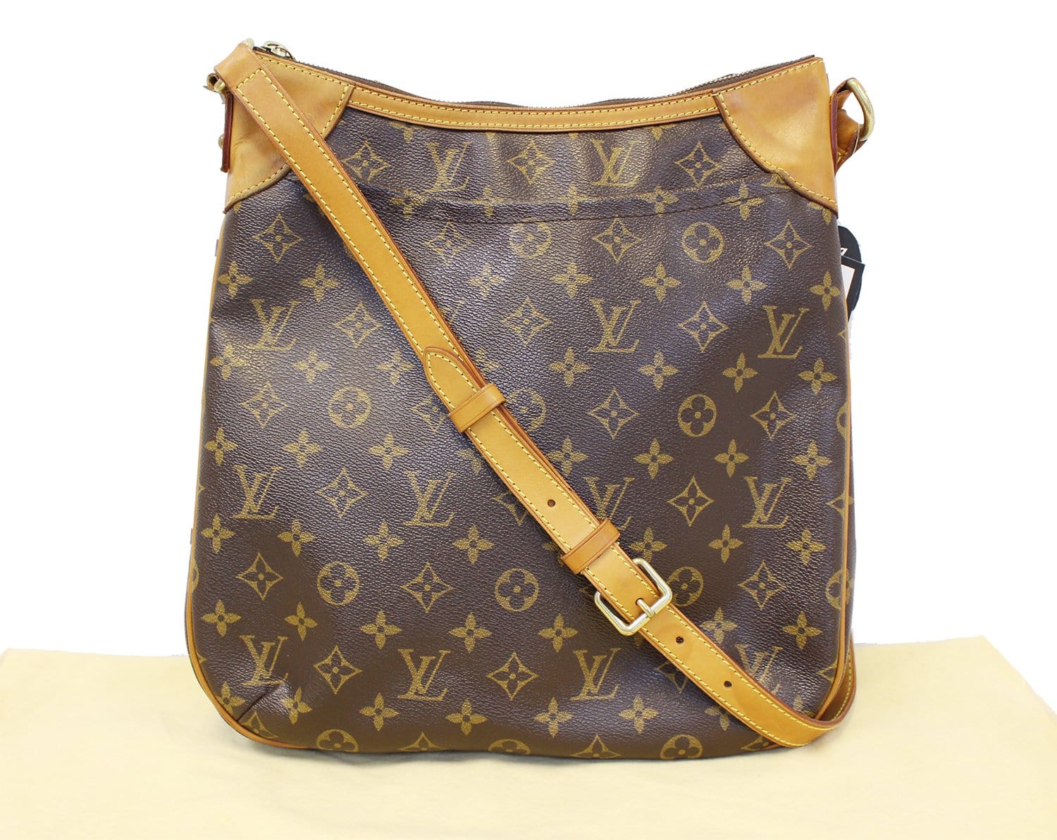 LOUIS VUITTON Monogram Canvas Brown Odeon MM Crossbody Bag