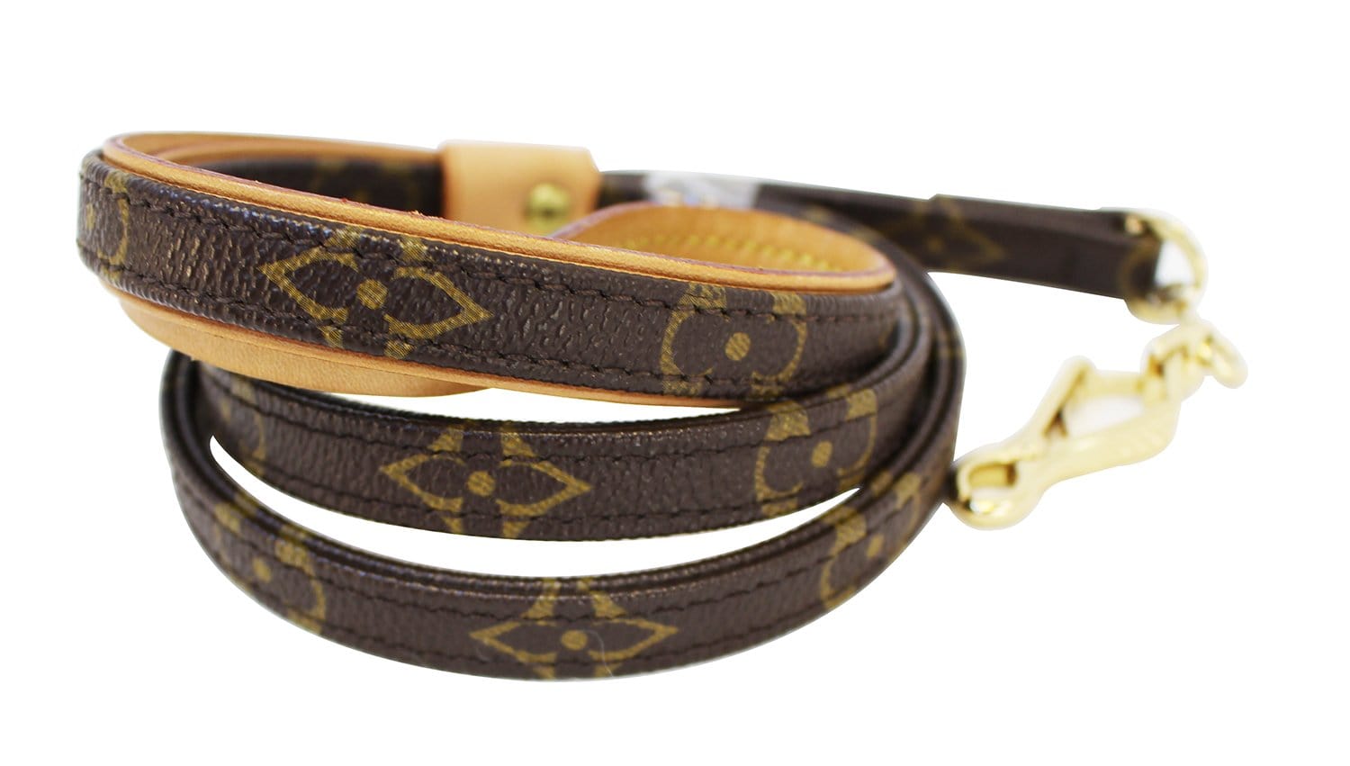 LOUIS VUITTON Monogram Dog Leash Baxter MM