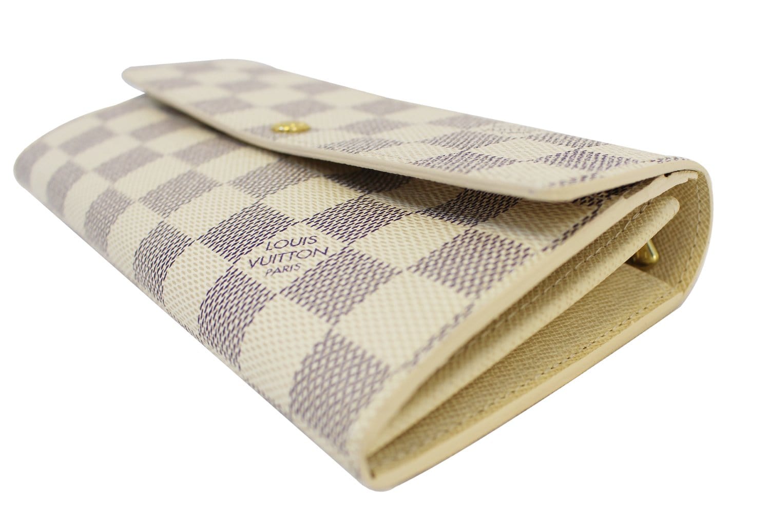 Louis Vuitton Vintage - Damier Azur Sarah Wallet - White Ivory