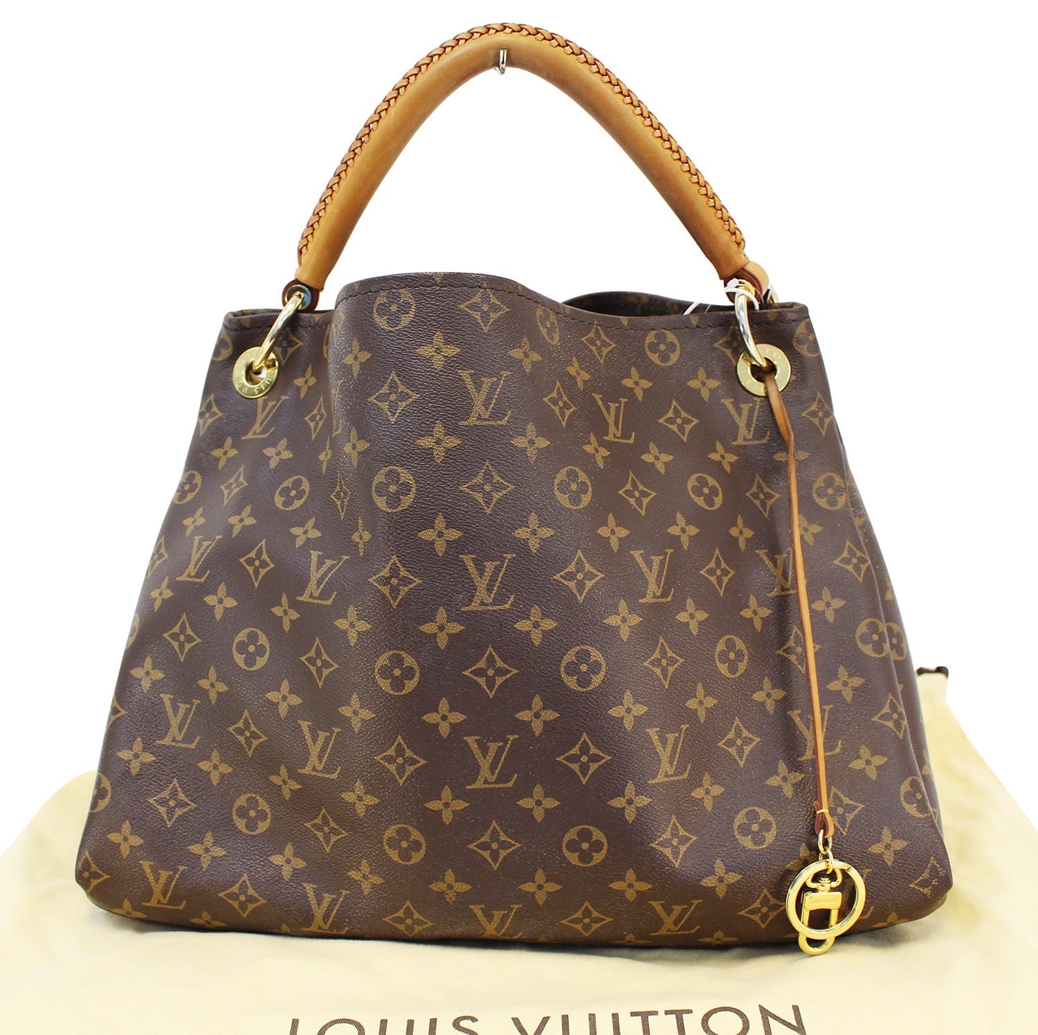 Louis Vuitton Vachetta Leather Artsy Key Chain Strap - Yoogi's Closet