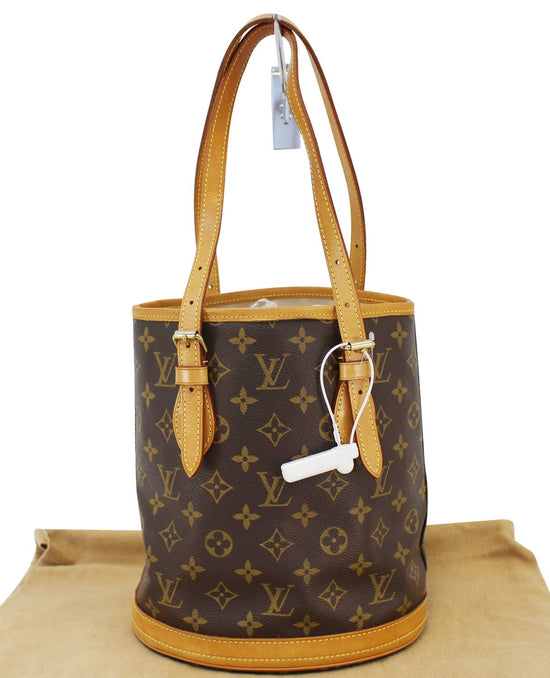 Louis Vuitton Monogram Canvas Large BUCKET Bag & Pouch