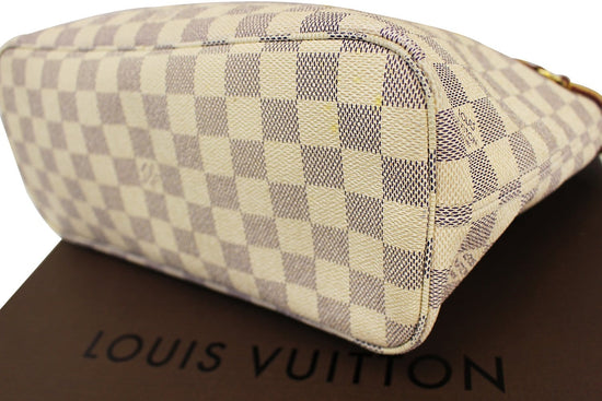 Louis Vuitton LV112 Louis Vuitton Neverfull PM White Damier Azur