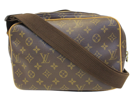 Brown Louis Vuitton Monogram Reporter PM Crossbody Bag – Designer