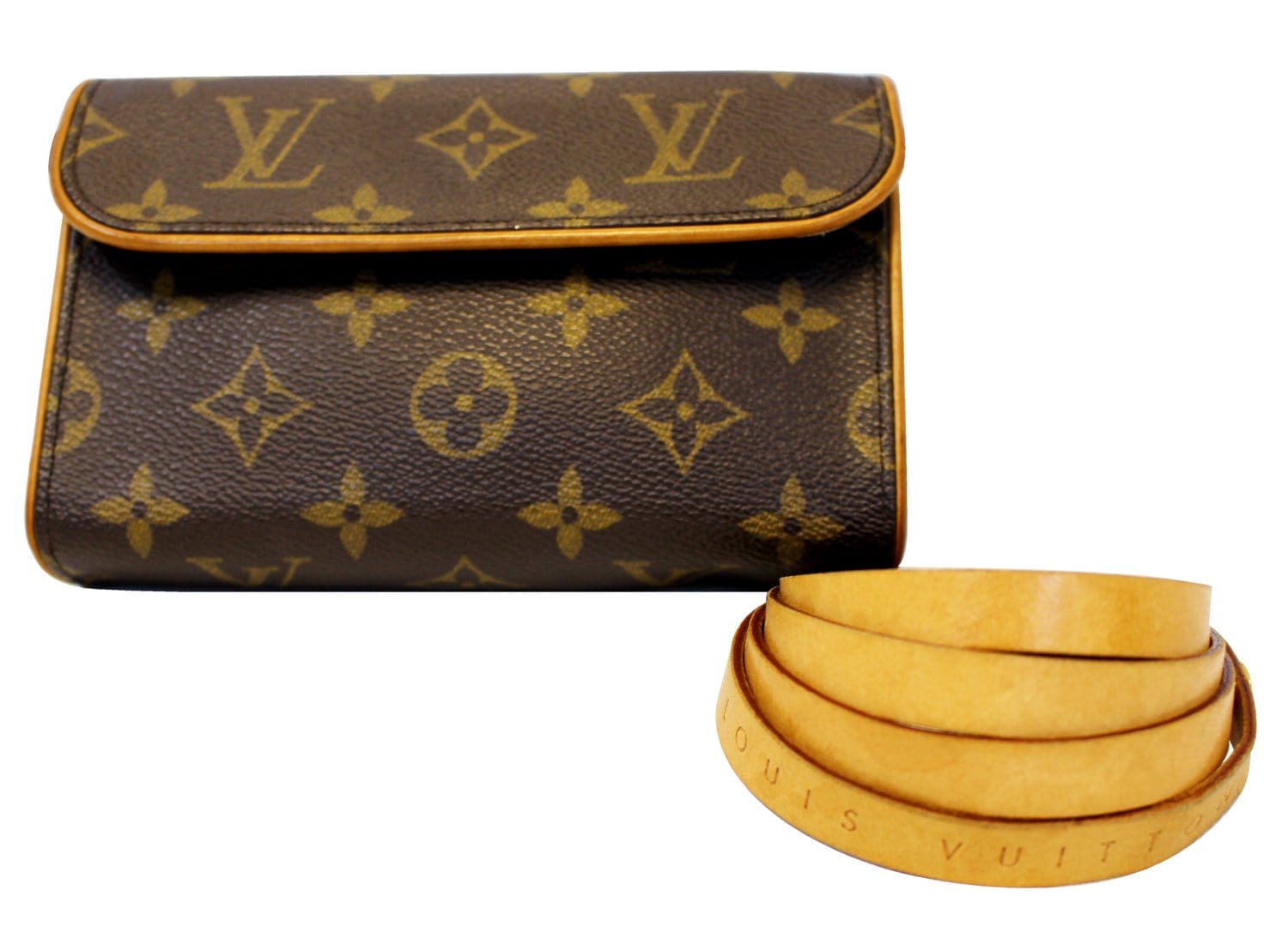 Brown Louis Vuitton Monogram Pochette Florentine Belt Bag