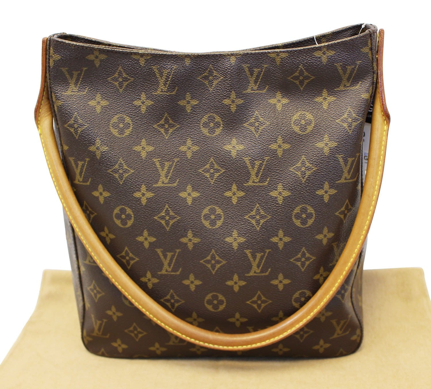 LOUIS VUITTON LOOPING BROWN MONOGRAM CANVAS SHOULDER BAG