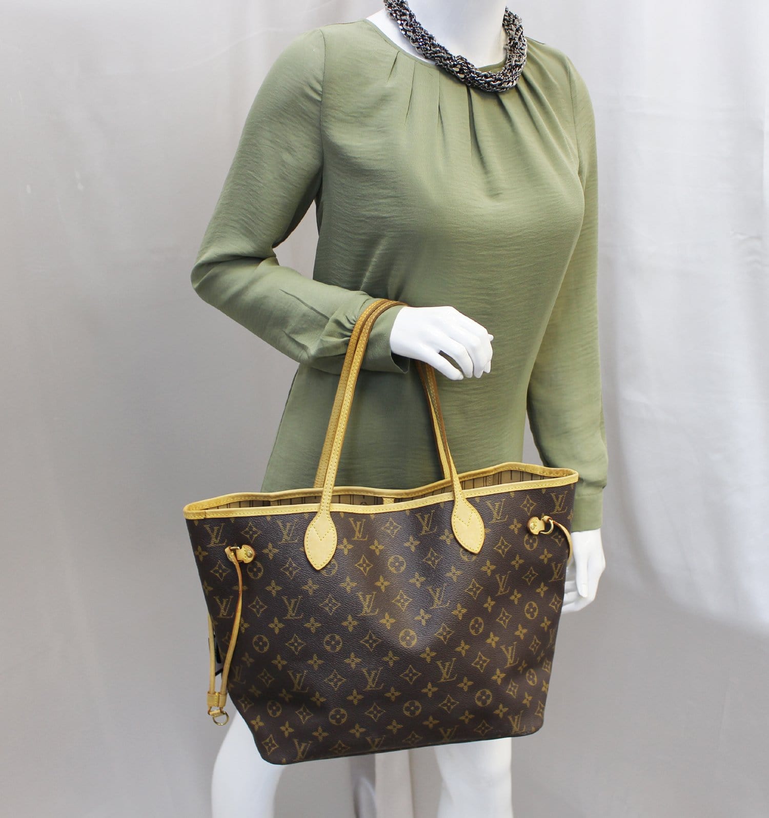 Louis Vuitton Monogram Canvas Neverfull MM Shoulder Bag