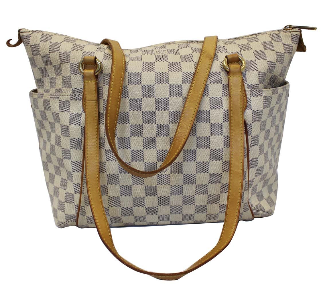 Louis Vuitton Totally MM Damier Azur Shoulder Handbag