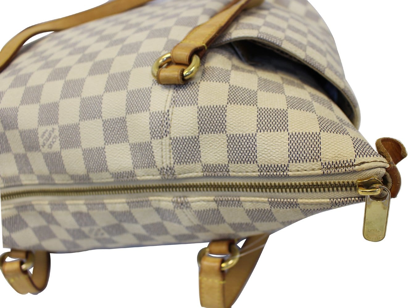 Louis Vuitton Totally MM Damier Azur Shoulder Handbag