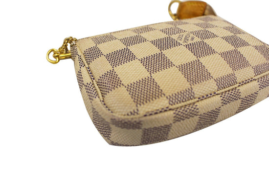 Louis Vuitton Vintage - Damier Azur Mini Pochette Accessoires Pouch - White  - Damier Canvas Pouch - Luxury High Quality - Avvenice